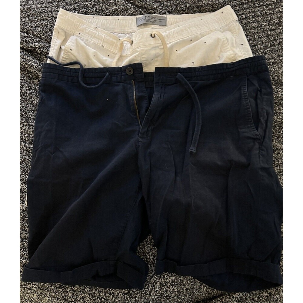 Lot Of 2 Shorts Blue Michael Kors 38 & White PD&Cloth XXL